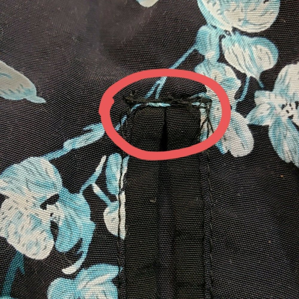 Aeropostale Kids Jacket Small Blue Green Floral - Picture 7 of 7